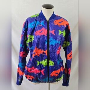 Vintage Bob Chinn's Crab House Windbreaker Size Large